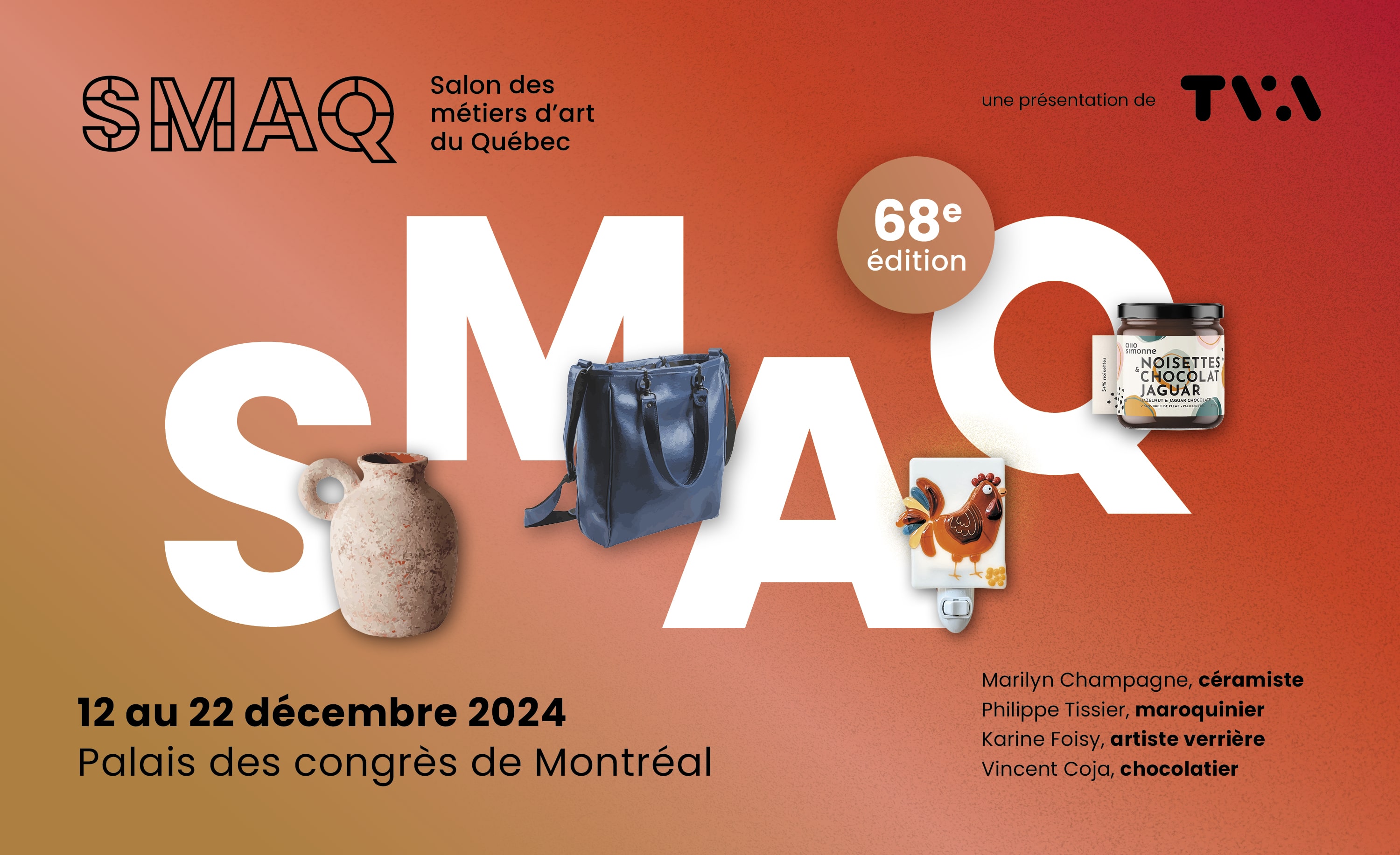 Salon des métiers d'art du Québec 2024 bannière