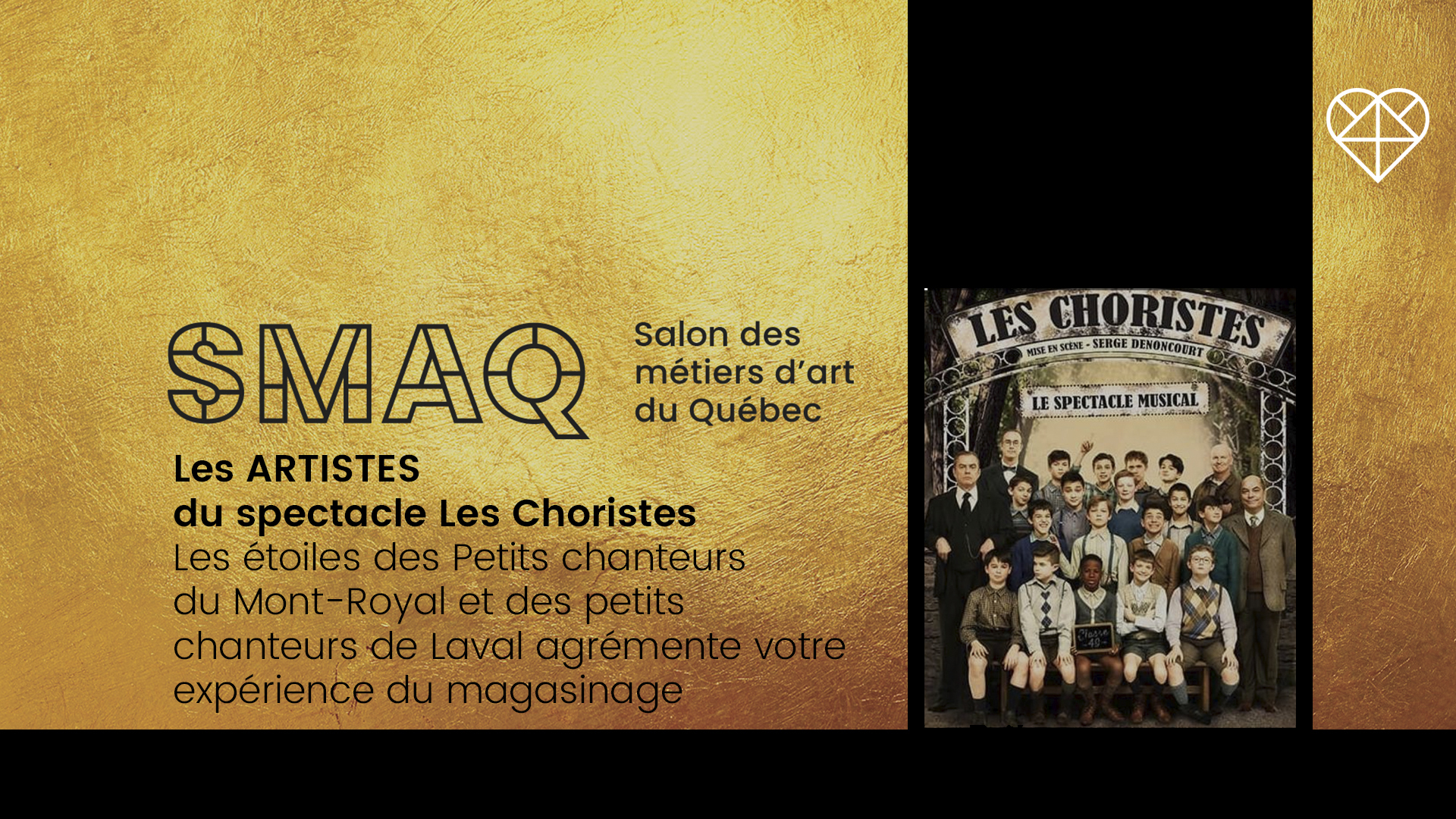 Prestation des chanteurs du spectacle Les choristes