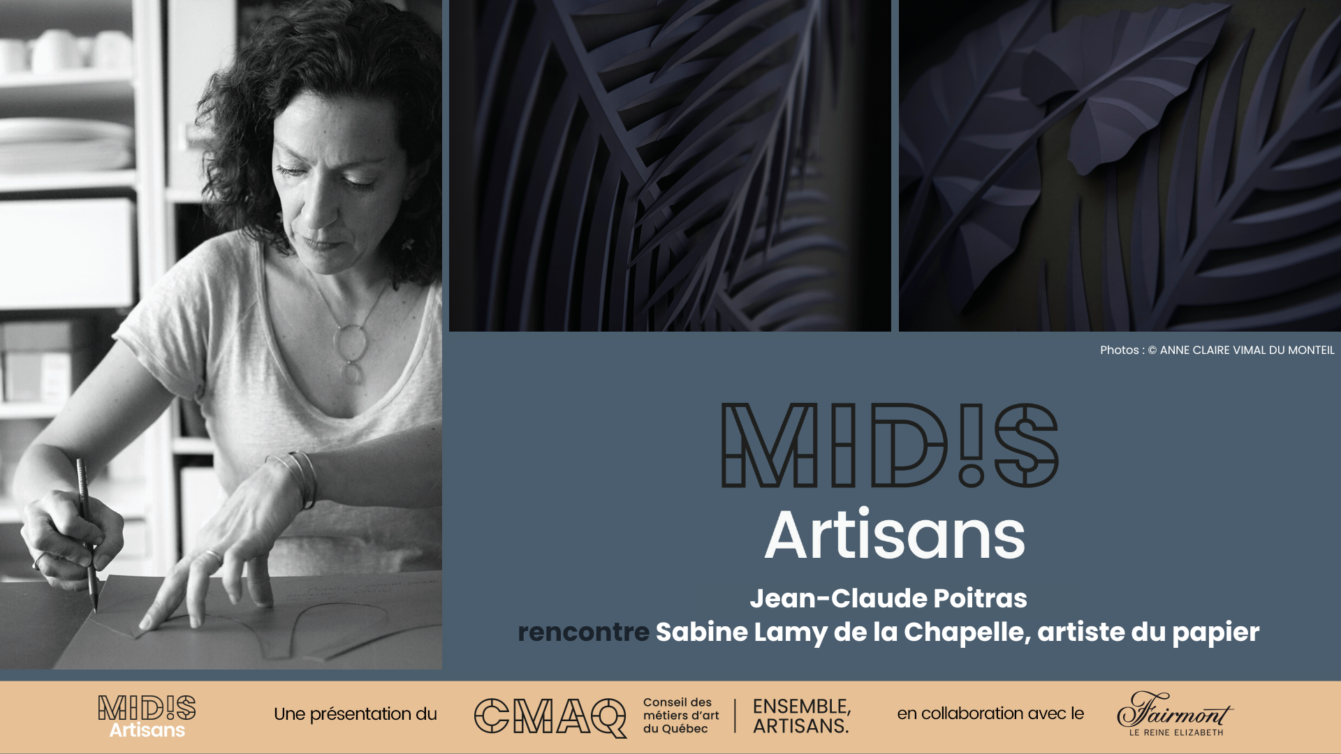 Mid!s artisans de septembre avec Sabine Lamy de la Chapelle, artiste du papier